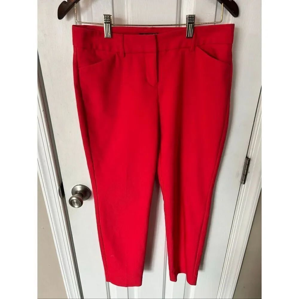 Express red pants editors size 2R office wear